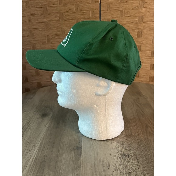 Pioneer Seed SnapBack Hat Green w/ Embroidered White Logo One Size Fits Most - Picture 2 of 5